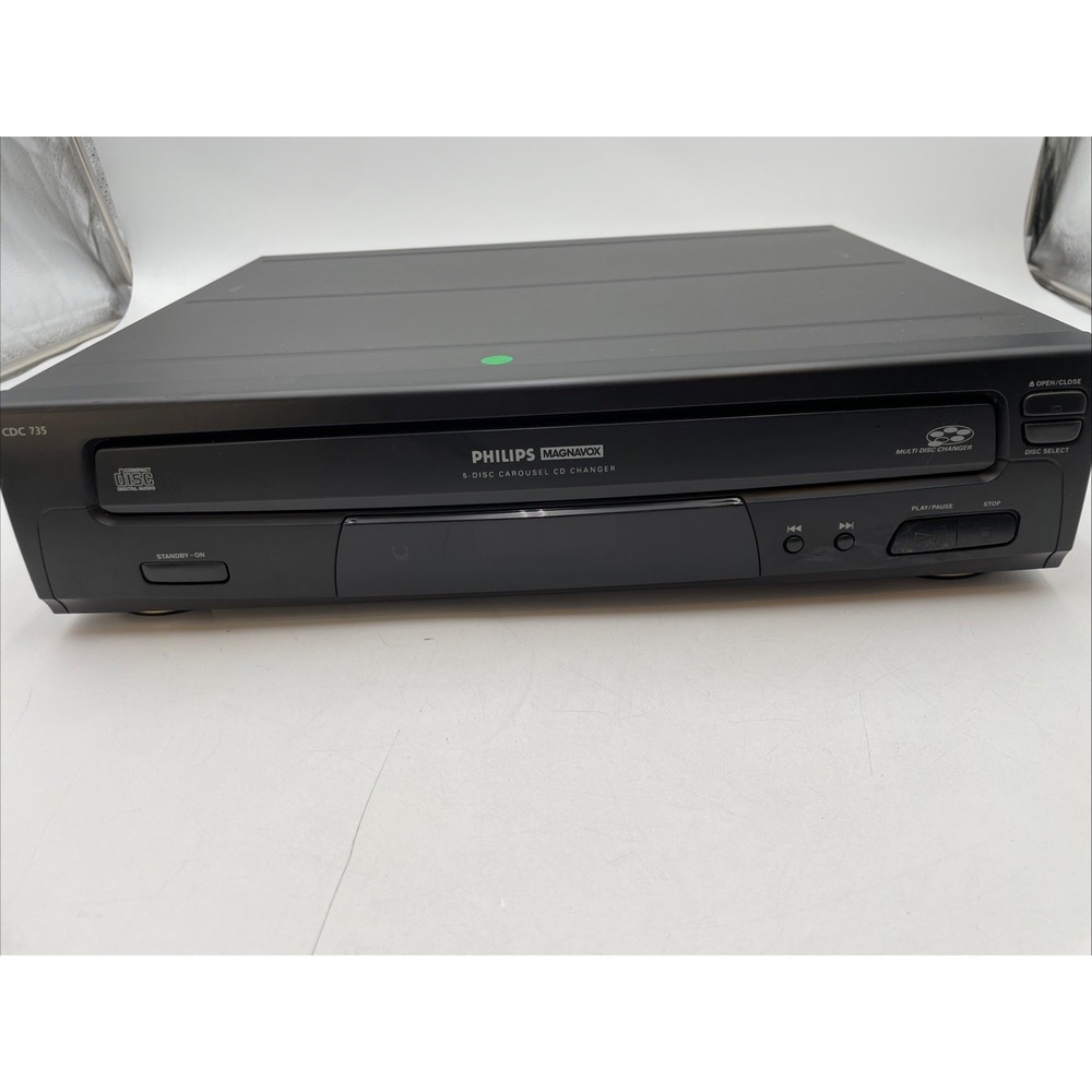 Philips Magnavox - CDC735 - 5-Disc CD Changer - No Remote -Tested Works Fine